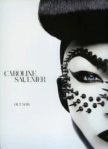 Caroline Saulnier Makeup Gothic Cyberpunk Fashion / 1 Page Magazine PRINT AD - Picture 1 of 1