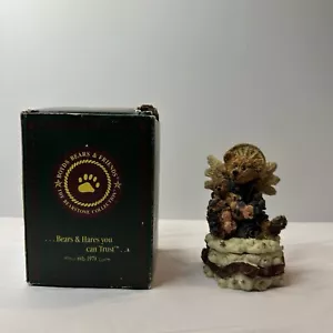 De Colección Boyd's Bears Bearstone Colección Angélica The Guardian Estatuilla Caja Baratija - Imagen 1 de 9