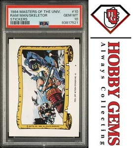 HE-MAN RAM MAN SKELETOR PSA 10 1984 Masters of the Universe Sticker #10 C1 - Picture 1 of 2