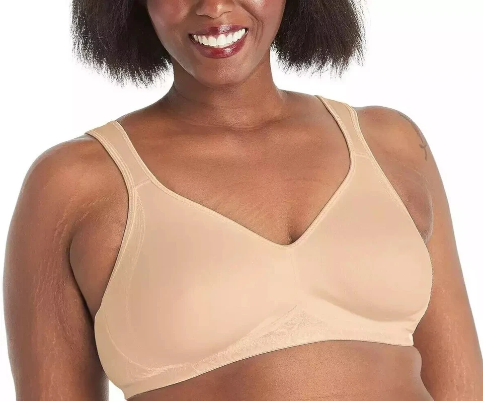 Women's 18-hour Seamless Smoothing Full Coverage Bra Nude Size 36dd 8dtp