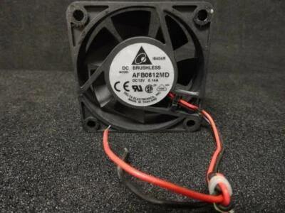 Delta AFB0612MD Brushless Fan 12VDC Low Noise 0.09A 60 x 20mm 14.83CFM 26dB N55 - Image 1 of 2