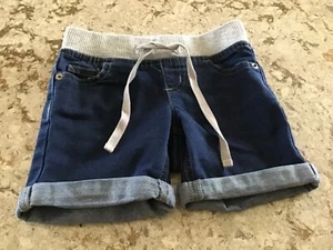Justice Shorts Dark Denim Stretch Cuffed Faded Dark Size (7 Slim )Girls - Picture 1 of 7