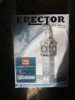 Meccano Erector Edición Especial BIG BEN Torre Reloj Nuevo Precintado 1085 Piezas con Herramientas Foto 1 de 4