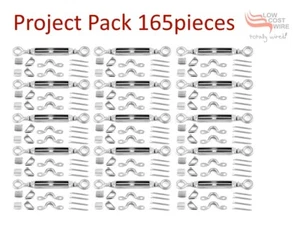 15 x Stainless Steel G316 Balustrade M5 turnbuckle Kit Wire Handrail Cable DIY - Picture 1 of 8