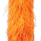 8 Ply ORANGE Ostrich FEATHER BOA Thick 72 Inches Costumes/Halloween/Craft/Bridal