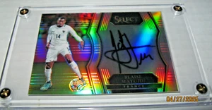 2017 Select Blaise Matuidi Auto On Card Prizm Refractor France - Picture 1 of 3