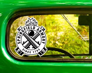 SPRINGFIELD ARMORY FIREARMS DECAL 2 Stickers Bogo For Car Window Bumper Truck Rv - Picture 1 of 1