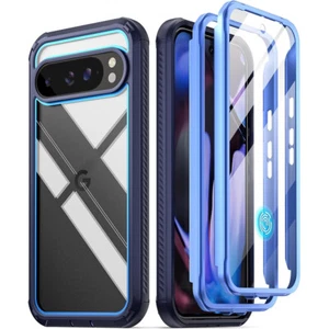 Funda Poética Pantalla Incorporada Resistente Azul Para Google Pixel 9/9 Pro 5G - Imagen 1 de 6