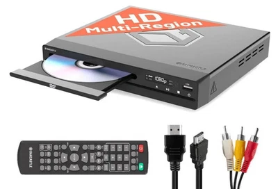 Oakcastle DVD100 Mini DVD Player Multi-Region HDMI RCA USB – Used w/ Box - Image 1 of 4