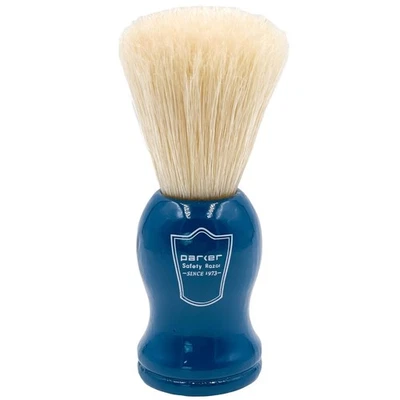 Parker - Boar Bristle Shaving Brush with Blue Handle and Stand - NEW - Image 1 of 3