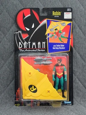 FIGURA DE BATMAN LA SERIE ANIMADA ROBIN con TURBO PLANEADOR KENNER 1992 Foto 1 de 2