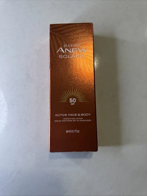 Loción de protección facial diaria de amplio espectro Avon Isa Knox Anew Solaire FPS 50 Foto 1 de 4