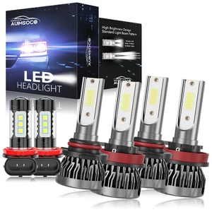 For Honda Accord Crosstour 2010-2011 Hatchback 4-Door LED Headlight White Bulbs - Picture 1 of 15