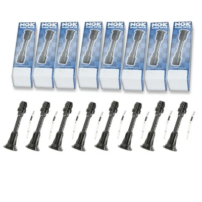 Ботинки катушки зажигания NGK для Infiniti Q45 4,5 л V8 2002-2006 годов выпуска - прямые ff 8 шт. - Изображение 1 из 4