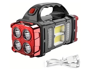 Linterna LED Solar Camping Luz Recargable Portátil para Senderismo Exterior - Imagen 1 de 11
