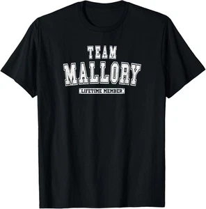Team MALLORY Lifetime Member Family Last Name T-Shirt Hoodie - Picture 1 of 11