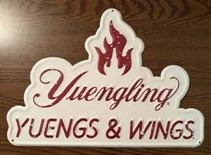 Yuengling "Yuengs & Wings" Metal Tin Tacker Sign - Picture 1 of 2