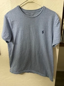 Polo Ralph Lauren Blue Crew Neck T-Shirt Size Medium - Foto 1 di 4