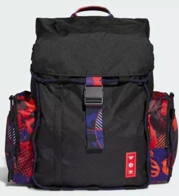 🔥NEW NWT $90 adidas Unisex Toploader Backpack Bag Travel Gym Sports Black Cool - Image 1 of 4