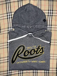 Roots Canada grau gold Hoodie Herren Large Herbst 17 Drake Octobers sehr eigene OVO Eule - Bild 1 von 13