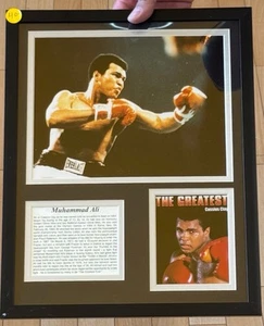 ROLLED 1998 MUHAMMAD ALI FLOAT LIKE A BUTTERFLY POSTER, CARD AND ARTICLE-framed - Picture 1 of 1
