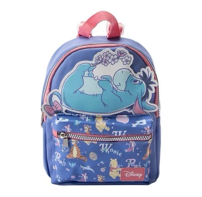 Mini mochila Disney Winne the Pooh Eeyore con flores nueva con etiquetas Foto 1 de 4