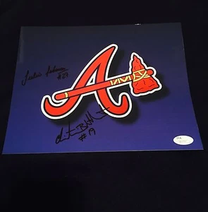 Julio Teheran Christian Bethancourt Autographed Atlanta Braves 8x10 Photo/ JSA - Picture 1 of 2