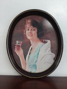 Vintage 1923 Coca Cola Menu Girl Serving Tray - Picture 1 of 4