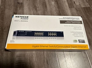 **NOWOŚĆ** 16-portowy przełącznik sieciowy NetGear ProSafe (JGS516NA) - Zdjęcie 1 z 5