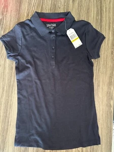 Nautica Girls' Short Sleeve Polo Navy Blue Size 8/10 - Picture 1 of 3