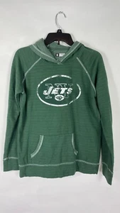 Sudadera con capucha para mujer del equipo NFL New York Jets manga larga verde logotipo talla grande. - Imagen 1 de 16