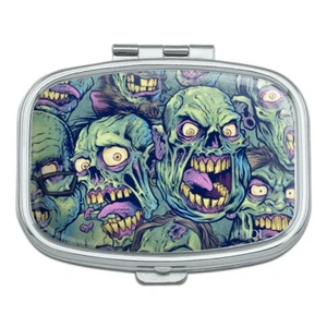 Astuccio portapillole rettangolare orrore non morti cadaveri modello zombie confezione regalo - Foto 1 di 4