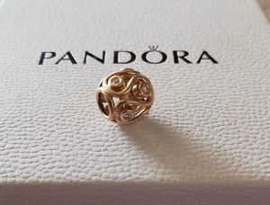 🌺 Original Pandora Element 750471D Destiny 10th Anniversary Charm Gold 585 - Bild 1 von 6