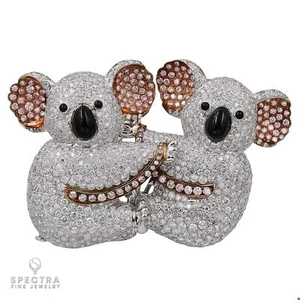 Graff Diamond 18K Two-Tone Gold Koala Bear Pin - Picture 1 of 3