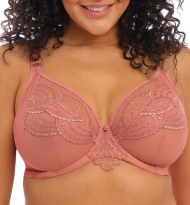 Elomi Priya Rosegold Underwired Plunge Bra EL4550 RRP £48