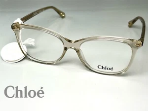 Nuevas Gafas Chloe Cuadradas CH0013O 007 Plástico Beige Transparente 54-145 Italia - Imagen 1 de 11