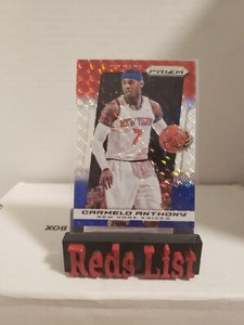 2013-14 Panini Prizm Red White & Blue Mosaic Carmelo Anthony 172 New York Knicks