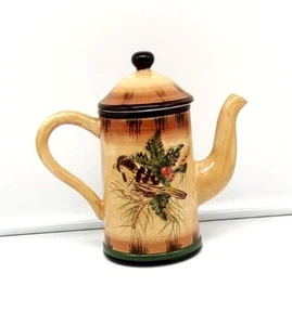 Vintage Heartfelt Kitchen Creations Ceramic Coffee Cocoa Cider Pot Christmas - Picture 1 of 12