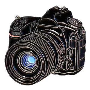 Insignia del pin de fotografía de la cámara Esmalte Nikon D850 800 750 DSLR Pin de solapa - Imagen 1 de 5