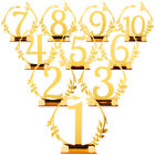  10 Pcs Table Numbers for Wedding Reception Banquet Card The Sign