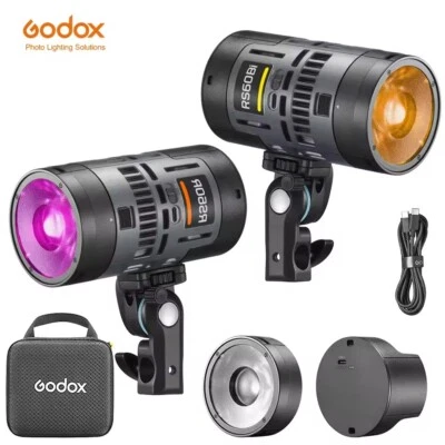 Godox RS60R 60W RGB Full Color Portable Led Video COB light 1800k-10000K CRI95+ - Image 1 of 4