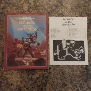 1st Print Scourge of the Slavelords Map Book Adventure Module A1-4 TSR 9167 D&D - Picture 1 of 11