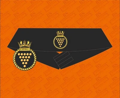 BS EMBROIDERY HMS CORNWALL BESTICKTE KUMMERBUNDE