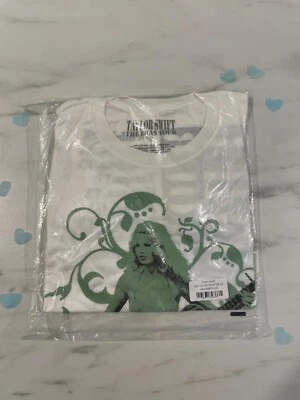 Taylor Swift DEBUT Official Rare The Eras Tour US Dates T-Shirt White LARGE - Image 1 of 3
