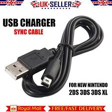 USB Charger For Nintendo 2DS 3DS 3DS X DS Lite Cable Lead Console Power 1 m UK