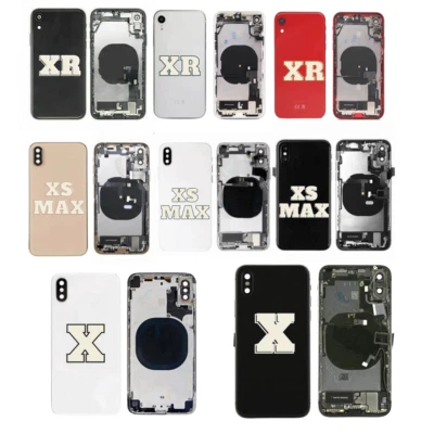 Carcasa trasera chasis marco vidrio para iPhone X/XS/XSMAX/XR✅ OEM ✅Piezas ✅EE. UU.✅ Foto 1 de 2
