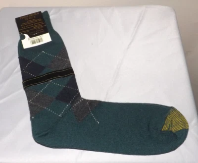 Gold Toe Extra Fine Merino Wool Mens Socks Sz 10-13 Hunter Green - Image 1 of 2