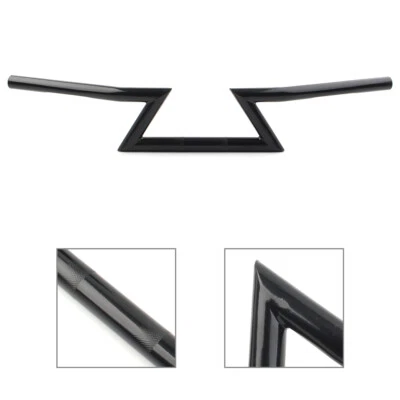1" Motorcycle Handlebars Drag Z Bar Fit Harley Cafe Racer Honda Yamaha Suzuki - Image 1 of 4