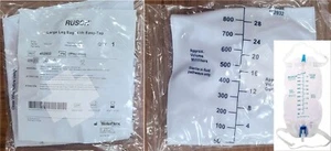 Teleflex Rusch Easy Tap Large Urinary Leg Bag 1L 35oz Two Cloth Straps 452932