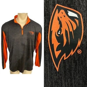 Camisa Colosseum Oregon Beavers Para Hombres Grande 1/4 Cremallera Cuello Simulado Atlética Manga Larga - Imagen 1 de 13